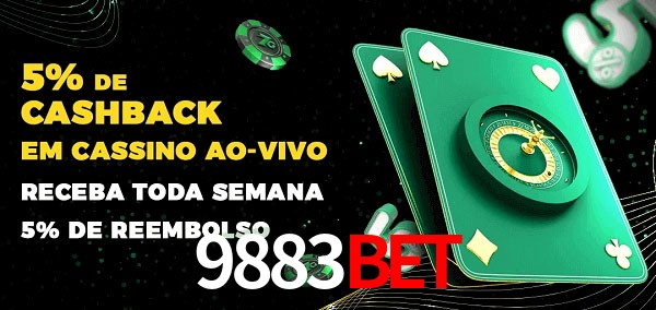 Promoções do cassino ao Vivo 9883bet